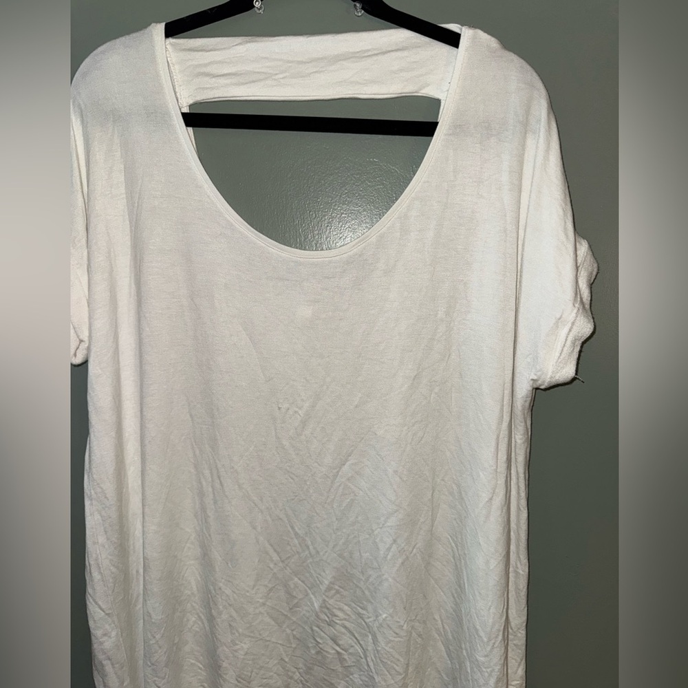 New Soma Oversized White Tunic Top X large White Comfort Lagenlook